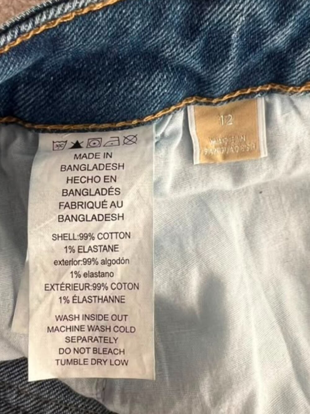 Michael Kors Selma Crop Flare Jeans Size 12 NWT High Rise Blue Denim - Picture 10 of 10